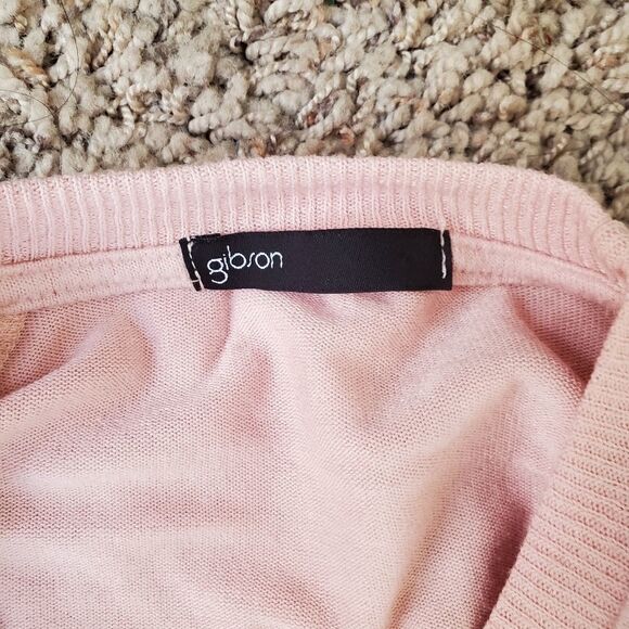 Gibson Tie Front Cozy Fleece Pullover Sz Small - Picture 6 of 8